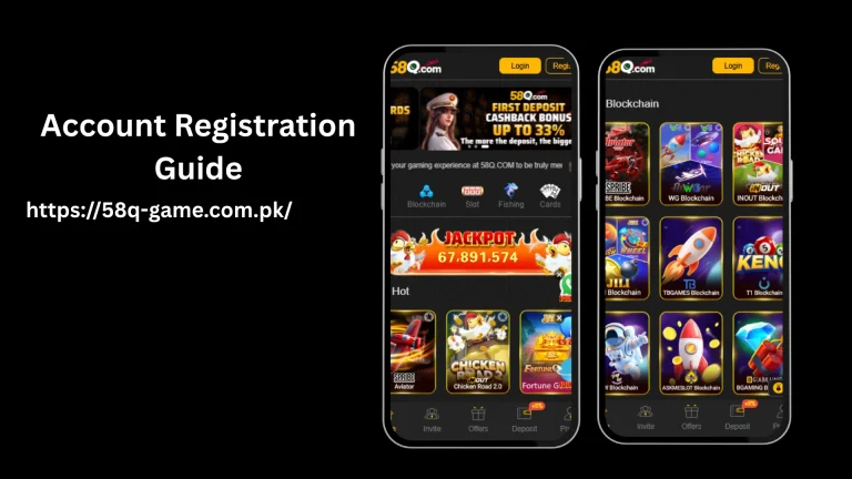 Register an account on 58q game and earn money