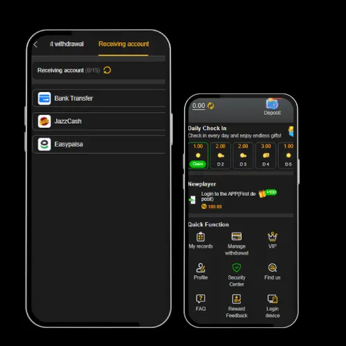 58Q Game Withdrawal and Deposit